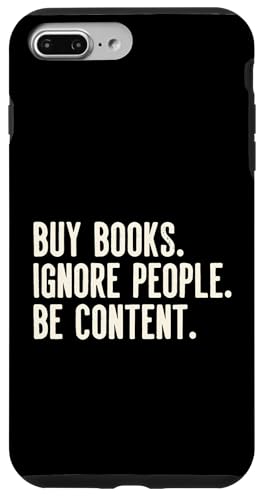 �{���w������ Ignore People Be Content Library Reader �X�}�z�P�[�X iPhone 7 Plus/8 Plus �p