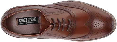 Stacy Adams Boy's Dunbar Wingtip Oxford, Cognac, 5.5 Big Kid | Image 4