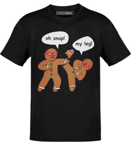 BROOKLYN VERTICAL Youth Kids Funny Christmas Santa Naughty Nice Holiday Short Sleeve Crew Neck T-Shirt