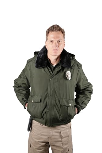 Image of First Class 100% Nylon Oxford All Season Deluxe Plain and Security Bomber Jacket
