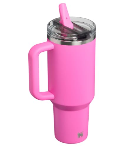 Image of STANLEY Quencher ProTour Flip Straw Tumbler with Leakproof Lid 40 oz | Built-in Straw and Handle | Cup Holder Compatible for Travel | insulated Stainless Steel Cup | BPA-Free | Hot Pink