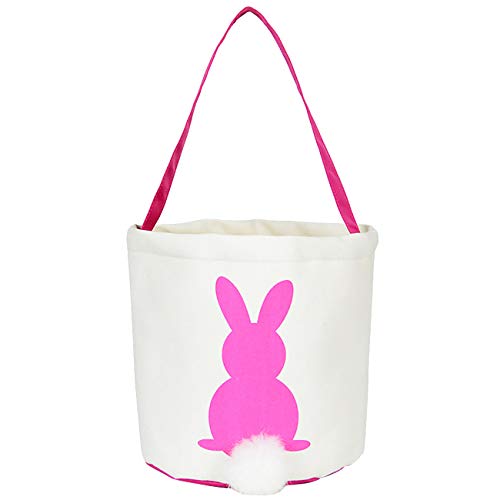 EZSTAX Bolsa con Asas de Pascua Bolsa de Liebre de Conejo para Embromar Cesta Bolsa de Caramelo Dulce Golosina