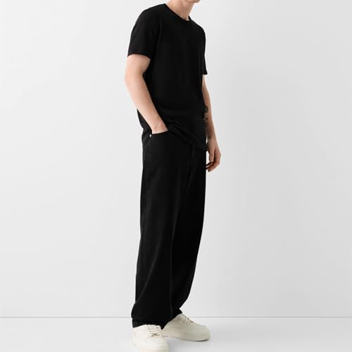 Baggy Jeans for Men Loose Fit Wide Leg Denim Pants Skateboard Hip Hop Jeans Y2K Vintage Streetwear Trousers3