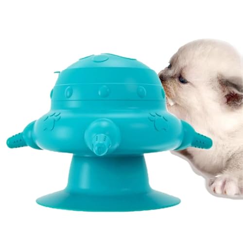HDAKDDHG Mangeoire pour Chiots,Bol à Lait Bionique en Silicone pour Animaux De Compagnie avec 4 Sucettes Et Ventouse,Biberon Silicone pour Chiots,pour Chatons,Chiots,...