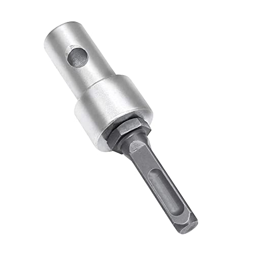 Drill Chuck Adapter Round Shank Garden Auger Drill Adapter SDS-Plus To 1/2Inch Thread Drill Fit Corded Cordless Drill