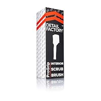 Detail Factory, ProGrip Innenraum-Reinigungsbürste, weiche Borsten, Gummigriff für Stabilität und Komfort, gebogener Bürstenkopf für bessere Reichweite, Black Ice – Ansicht 3