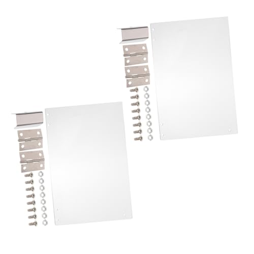 Cabilock 2pcs Popcorn Machine Door Panel Replacement Protective Baffle for Household Commercial Use Clear Accessory Prevents Spillage Enhances Safety