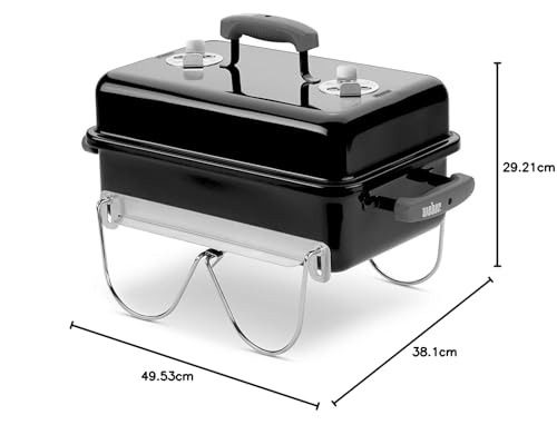 Weber Go-Anywhere Free Standing Charcoal Grill-Black