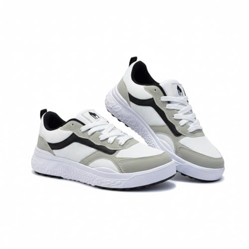 Tenis Casual Sport Masculino King One, Adulto Cano Baixo estilo Old Skool - Academia Leve e Confortável (Branco, BR, Adulto, Numérico, 41)