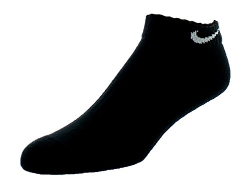 Nike Men's Performance Cotton Cushioned Low-Cut Socks Large (shoe size 8-12) (Black)