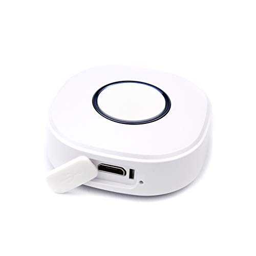 shelly button 1, domotique, bouton poussoir wi fi, 1 a, 5 v, créer des automatisations, fermer/ouvrir ou éteindre/allumer différents appareils, batterie lithium, blanc