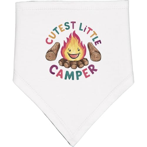 inktastic Cutest Little Camper Baby Bandana Bib