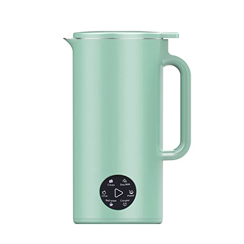 220V Soymilk Maker Food Blender Electric Juicer Grain Grinder SOYA Bean Milk Machine Filter-Free Puree Mixer Fresh Juice,Green