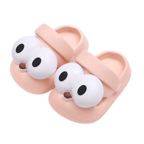 KEYUSHOP Toddler Boys Girls Slides Sandals Cute Kids Summer House Slippers Flip Flops Big Eyes Non-Slip Lightweight Shower Beach Pool Shoes