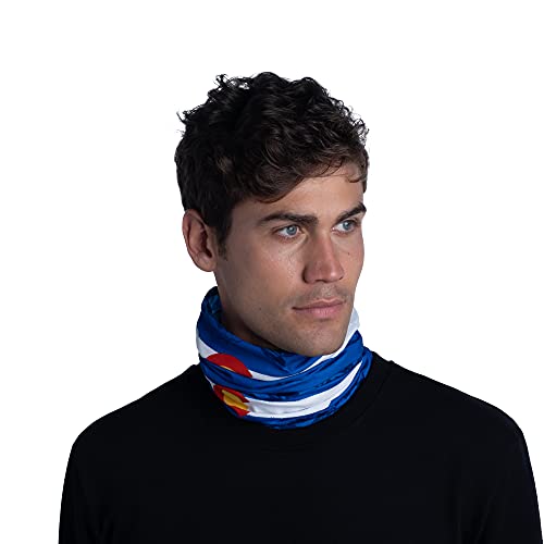 Image of BUFF Original EcoStretch Neck Gaiter, UPF 50 Sun Protection, Breathable, Versatile, Quick Dry, Multi-Colored, Adult Size