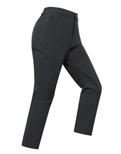 Pioneer Camp Herren Wanderhose Trekkinghose Outdoorhose Stretch Schnell Trocknend Atmungsaktiv Leicht Arbeitshosen Herren Für Camping Klettern Reisen(Black;XL)