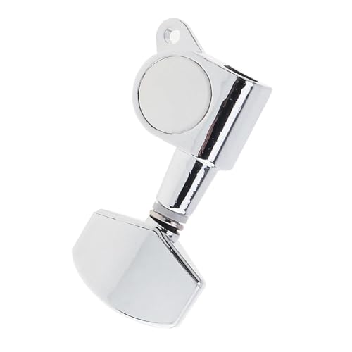 Pedales De Afinación Guitarra Plateados 6 Piezas Con Afinadores Bloqueo 3 Izquierdos Derechos Totalmente...