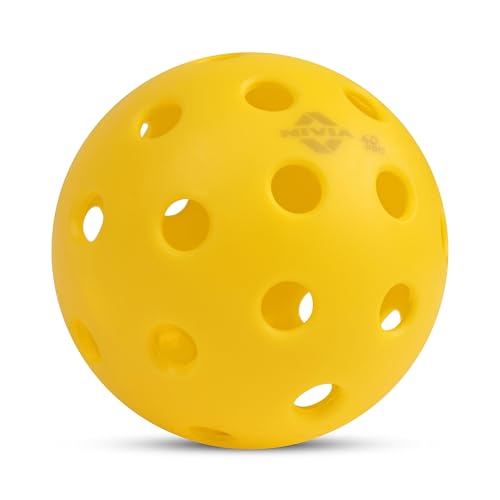 Image of Nivia Pickleball 40 Pro Outdoor Ball (Pack of 3), Pickleball Balls for Outdoor Play, 40 Precise Holes, Active Bounce, Durable (Yellow)
