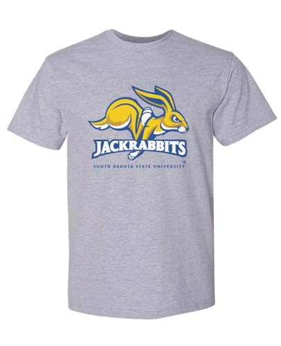 NCAA Officially Licensed Apparel South Dakota State University Gameday SDSU Jackrabbits Icon Unisex OPSDS001A T-Shirt SouthDakota02T Gray Large