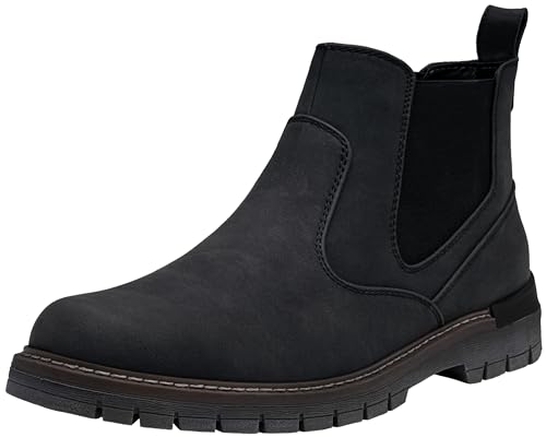 Jousen Mens Boots Retro Chelsea Boots Mens Casual Slip On Boots for Men