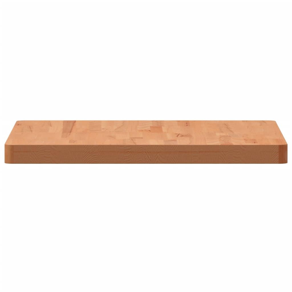 Piano da tavolo 60 x 60 x 4 cm, quadrato, legno massello di faggio laccato, per tavolino da caffè e progetti di mobili fai da te, ricambio durevole per scrivania