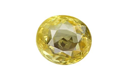 Saphir jaune naturel de Ceylan 4.52 carats en pierre de vrac