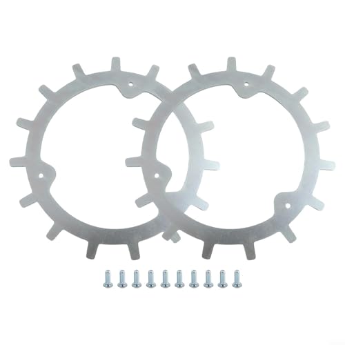 Crampons de traction antidérapants pour tondeuse à gazon Mammotion Yuka en acier laminé à froid Argenté 210 mm
