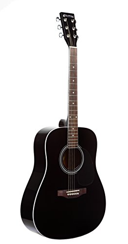 SUZUKI SDG2BK Guitare Folk noir - Les Beatles, Paul McCartney, John Lennon, RIngo Starr, George Harrison SUZUKI SDG2BK Guitare Folk noir