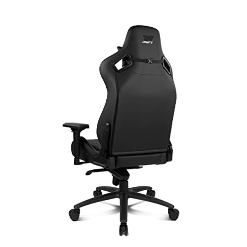 DRIFT DR600 -DR600BK - Sedia da gioco professionale, similpelle, braccioli 4D, pistone di classe 4, meccanismo a rana, inclinazione, rotazione, cuscinetto lombare/cervicale, nero - Sedia gaming - Immagine 2