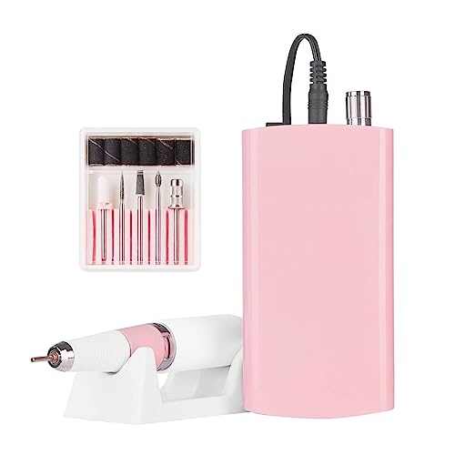 JOJIDE Lima Uñas Electrica, Máquina Perforadora de uñas de 30000 RPM, Lima eléctrica portátil Recargable, Elimina el Gel acrílico con Brocas for uñas