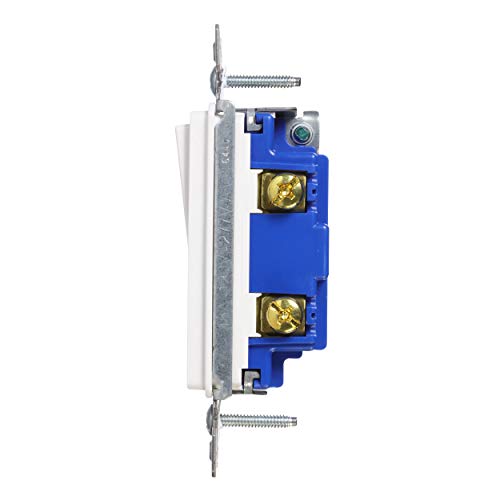 Image of Eaton 7501W 15-Amp 120-Volt Single-Pole Decorator, White