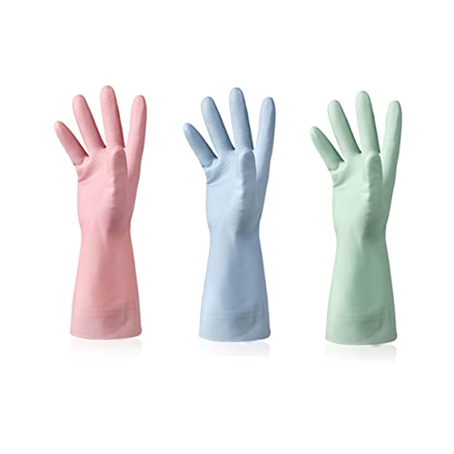 Didiseaon 1 Luva De Trabalho Luvas De Cozinha Luvas De Látex Luvas De Borracha Para Cuidados Animais