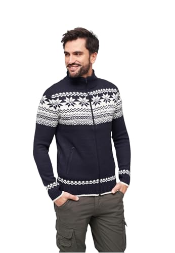 Cardigan Norweger Brandit pour homme veste en maille d hiver stylée