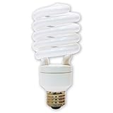 GE Lighting 71765 Energy Smart Spiral CFL 26-Watt (100-watt replacement) 1660-Lumen T3 Spiral Light Bulb with Medium Base, 1-Pack