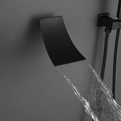 Système noire mate pour rénovation de douche, robinet mural encastré - 3