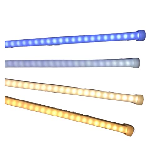 Bande lumineuse rigide DEL 5730 vert lot de 6 réglettes aluminium de 50 cm en L pour mur d'angle