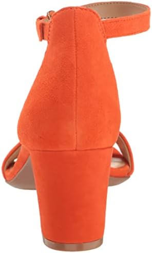 Naturalizer Womens Vera Heeled Sandal, Orange Pop Suede, 5.5 US | Image 2