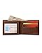 Columbia Mens RFID Slim Bifold Wallet With ID Window Tan Burnished