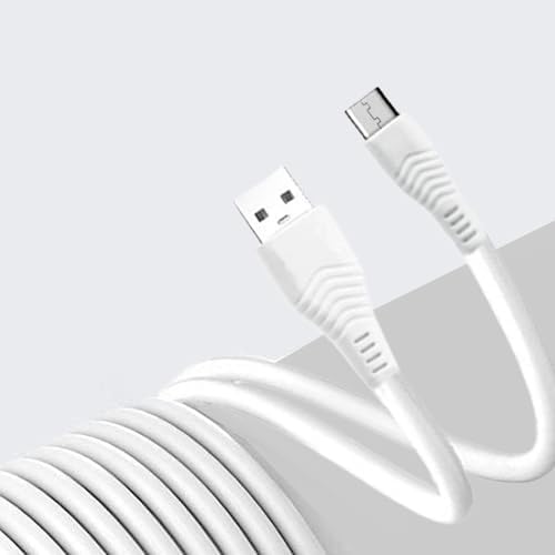 eZell Micro USB Charging Cable 3 Meters (white) Ruby Series USB to Micro USB Long Length Cable For Mobile phones, Tablets, gadgets Etc.-white