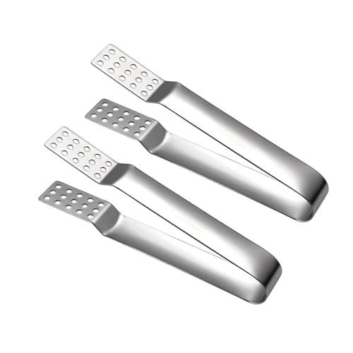 2 Pièces Presse-Sachet de Thé en Acier Inoxydable, Support pour Sachets de Thé en Acier Inoxydable, Outil de Compression pour Sachets de Thé, Feuilles en Vrac, Glaçon (Argent)