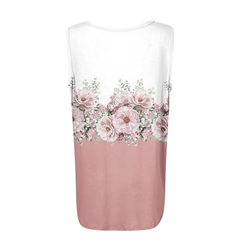 Spring Summer Plus Size Dressy Tank Tops for Women 2025 Womens Workout Floral Boho Beach Sleeveless Shirts Blouses