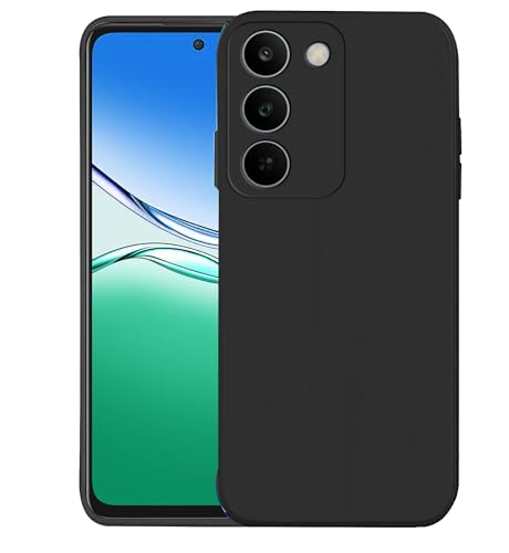 Image of Knotyy Back Cover for Realme C83 5G | Soft Micro-Fibre Lining Inside | Camera Protection Bump | Shockproof Back Cover Case for Realme C83 5G (Black)