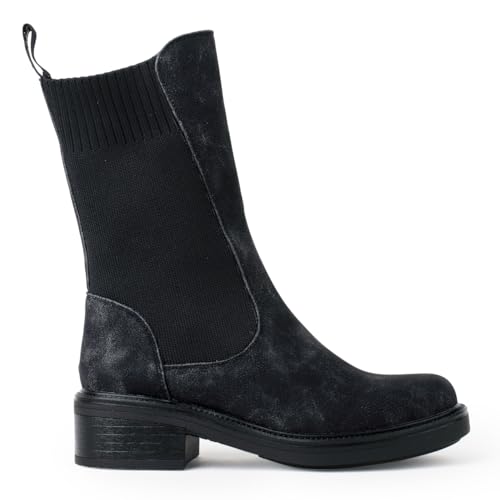CHATTAWAK Damen 16paralblack39 Mode-Stiefel, Schwarz, 39 EU