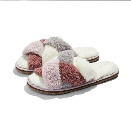 Feelgoodz Women’s Sherpa Multi-Strap Indoor/Outdoor Slippers