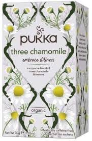 Pukka Three Chamomile Embrace Stillness Supreme Blend Herbal Tea 20 Sachets 30gm