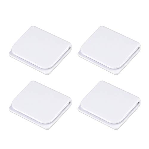 Hifot 4pcs Clips De Rideau De Douche Auto-adhésifs Anti-Splash Guard Clips D'arrêt De Rideau, U Clips Fixes, Salle De Bains Fuite De l'eau Clips De Garde Cover