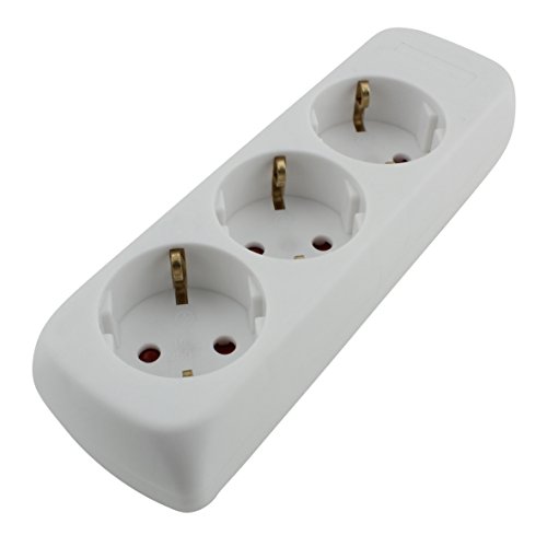 UNITEC TSD 3fach m.Aufhängung o.Kabel weiß, 250 V