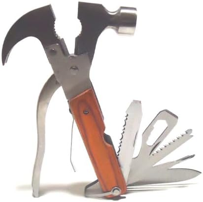 8 in 1 Pocket Multi-Fuction Tools Set Hammer Wrench Pliers Saw Blade Stainless