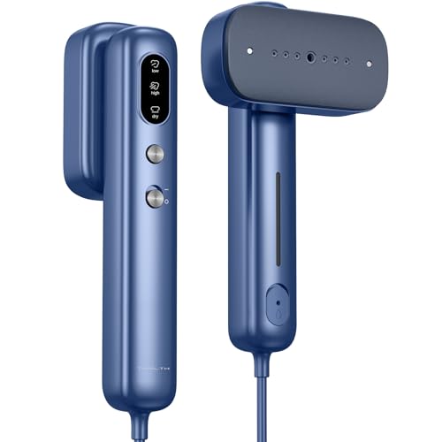 THRILTH Vaporizador portátil de ropa de mano para viajes, voltaje dual de 110 230 V, mini vaporizador 2 en 1 y plancha para ropa, calentamiento rápido de 30 segundos, compacto para el hogar, la