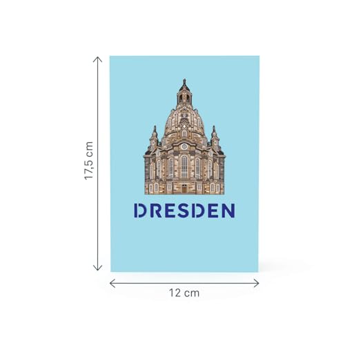 papercrush® Pop-Up Karte Dresden - Besonderer Gutschein oder Geldgeschenk für Dresden Reise, 3D Geschenkkarte oder Hotelgutschein zum Geburtstag, Geschenkidee für Städtetrip in Deutschland